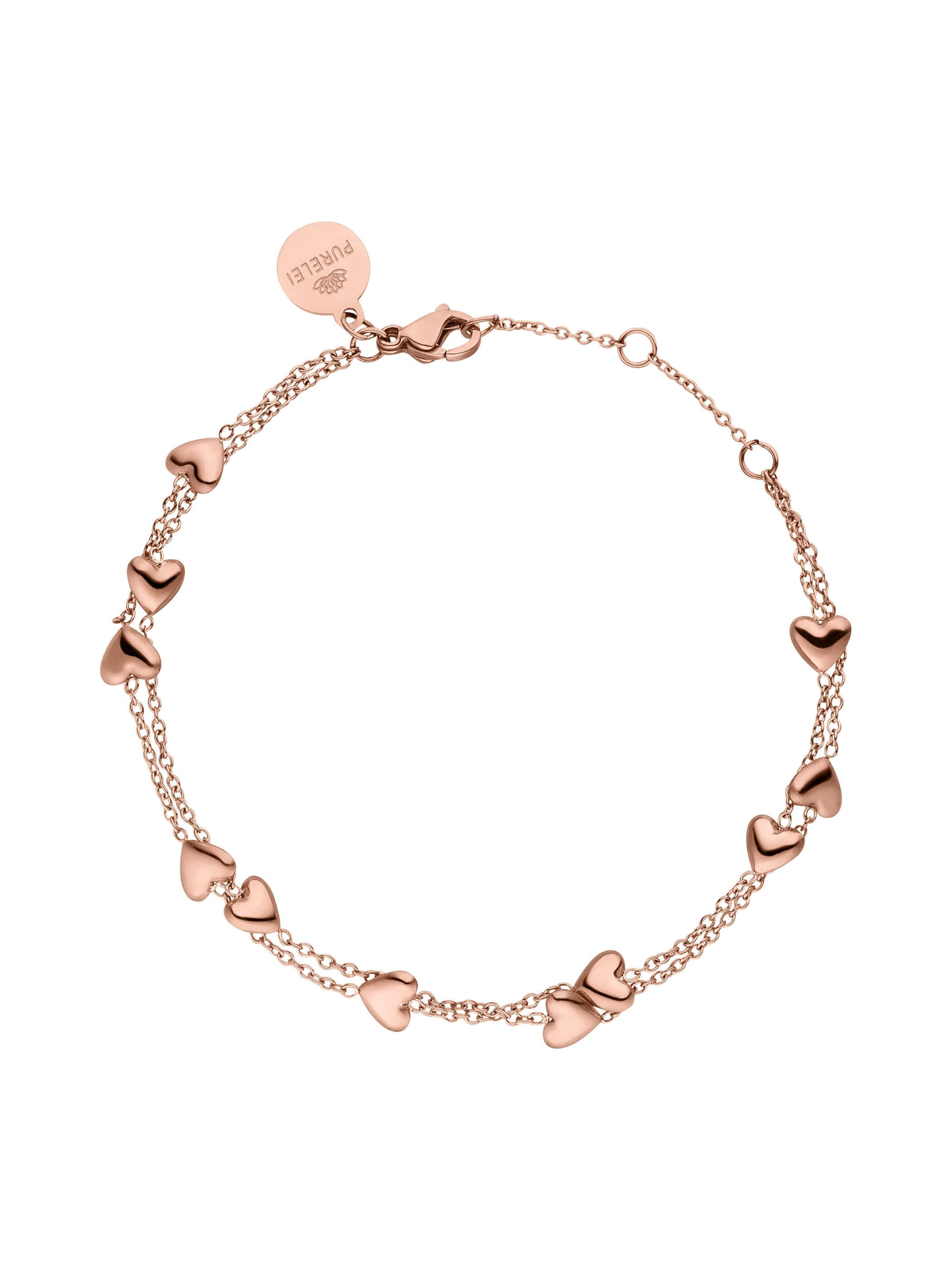 PURELEI - Pulsera 'Alohi Heart' en oro: frente