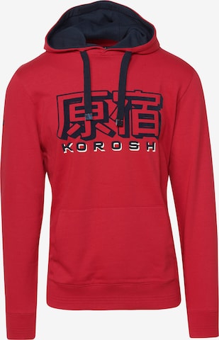 KOROSHI Sweatshirt in Red: front