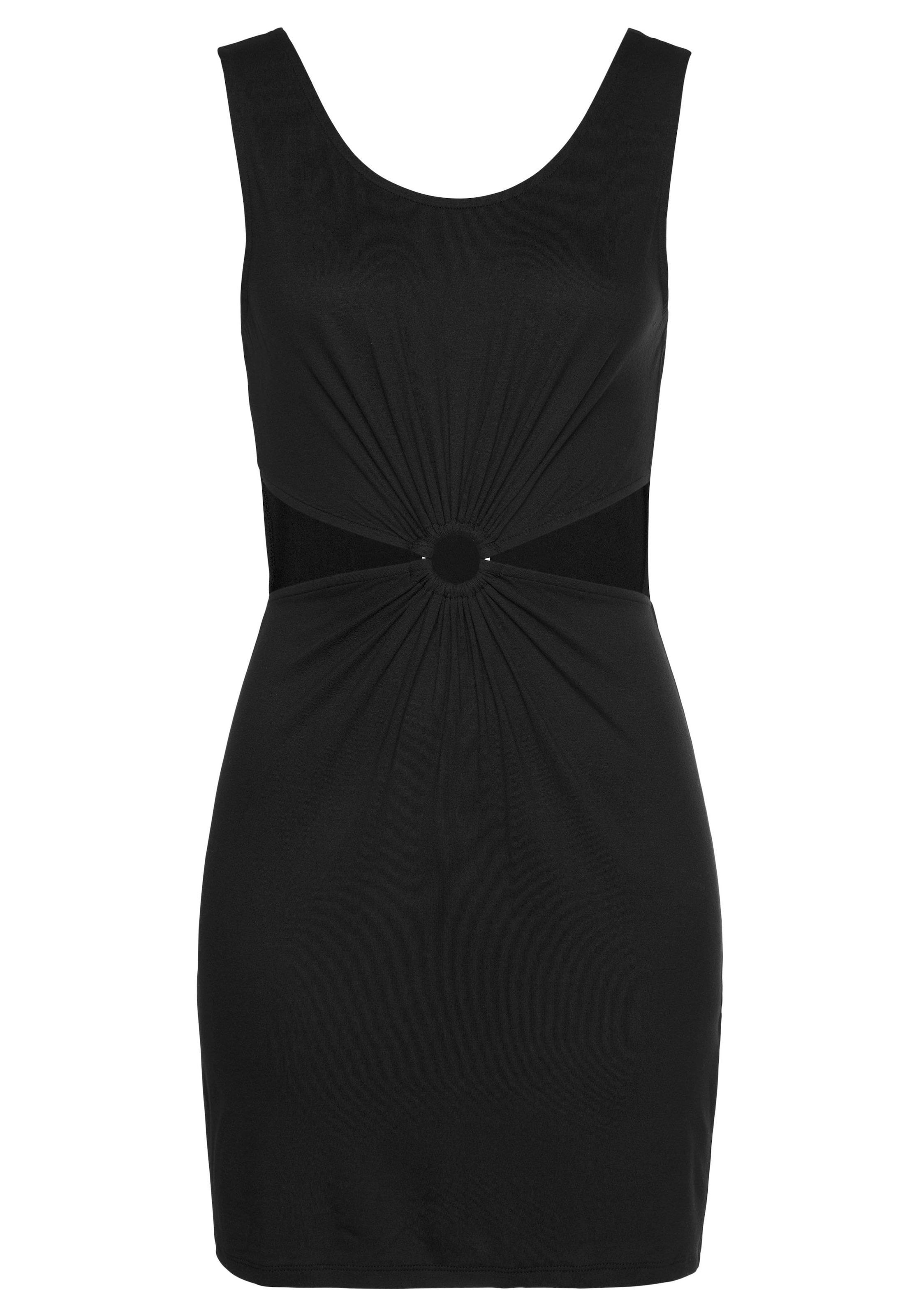 LASCANA Платье в Черный: спереди