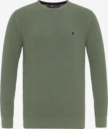 Pullover 'Aljamain' di DENIM CULTURE in verde: frontale