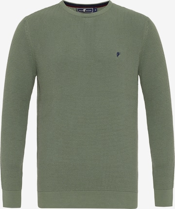 DENIM CULTURE Sweater 'Aljamain' in Green: front