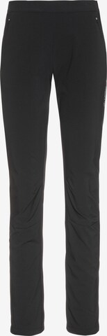 Löffler Regular Workout Pants in Black: front