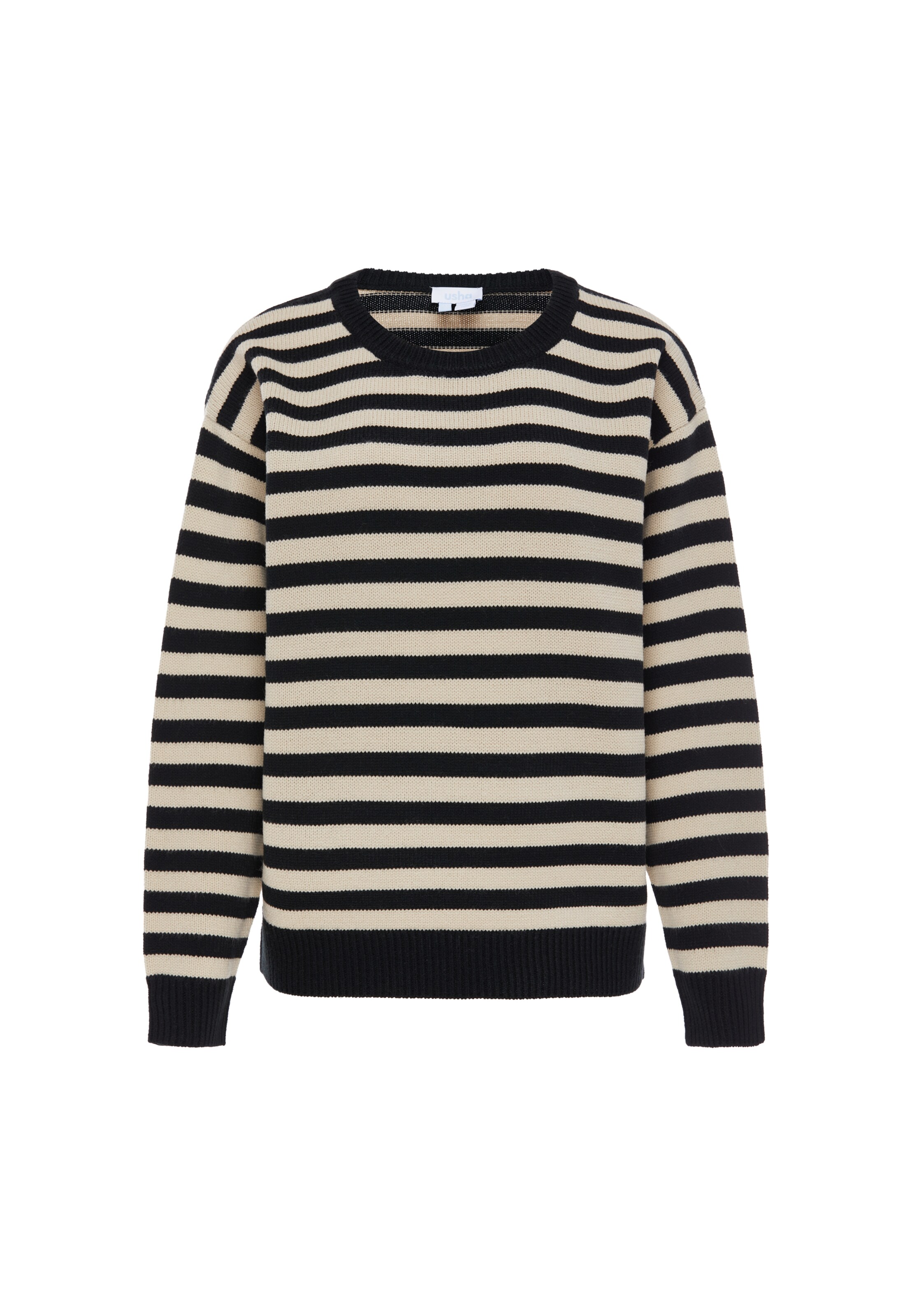 Pull-over usha BLUE LABEL en noir : devant