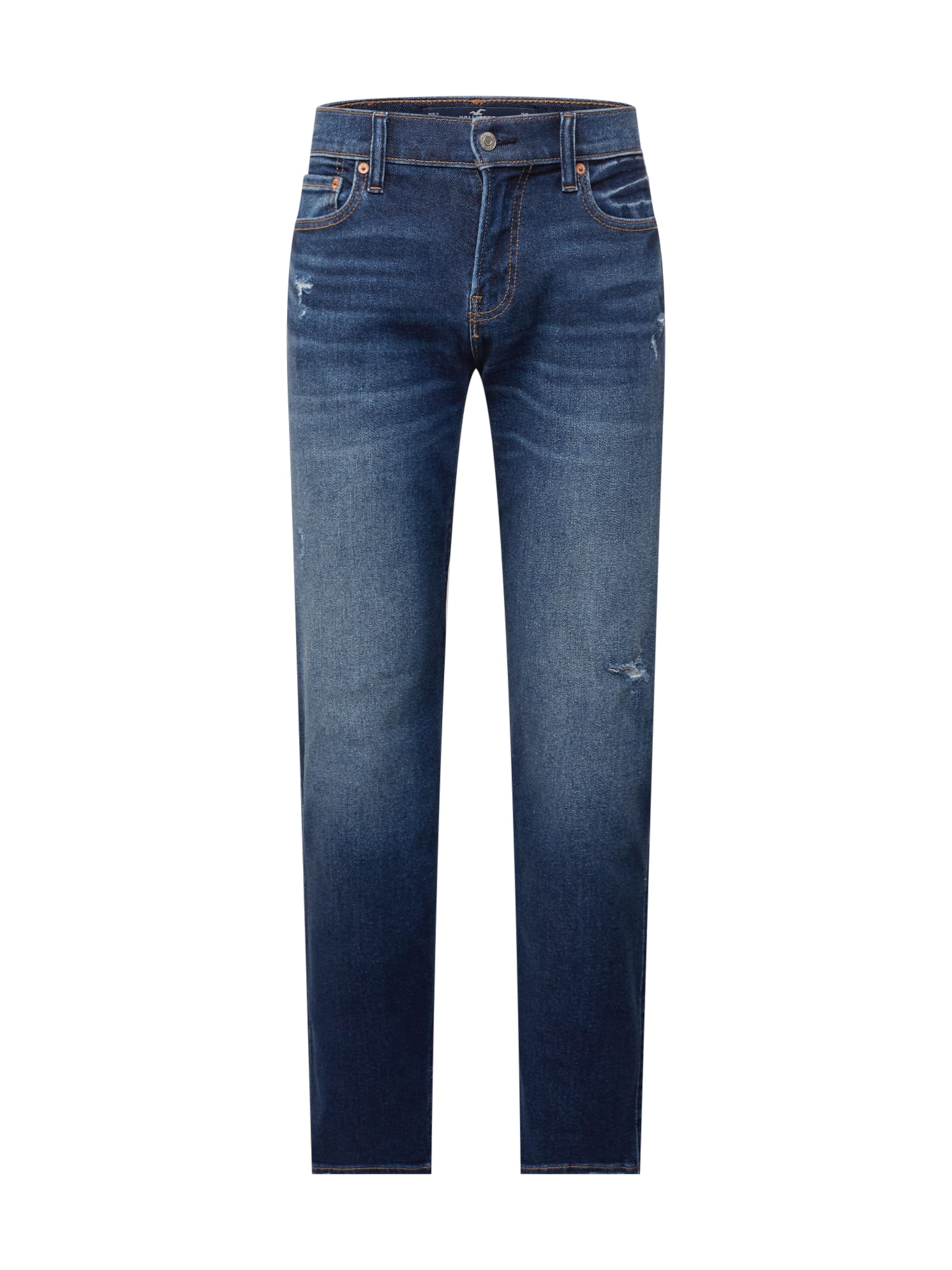Regular Jeans de la HOLLISTER pe albastru: față