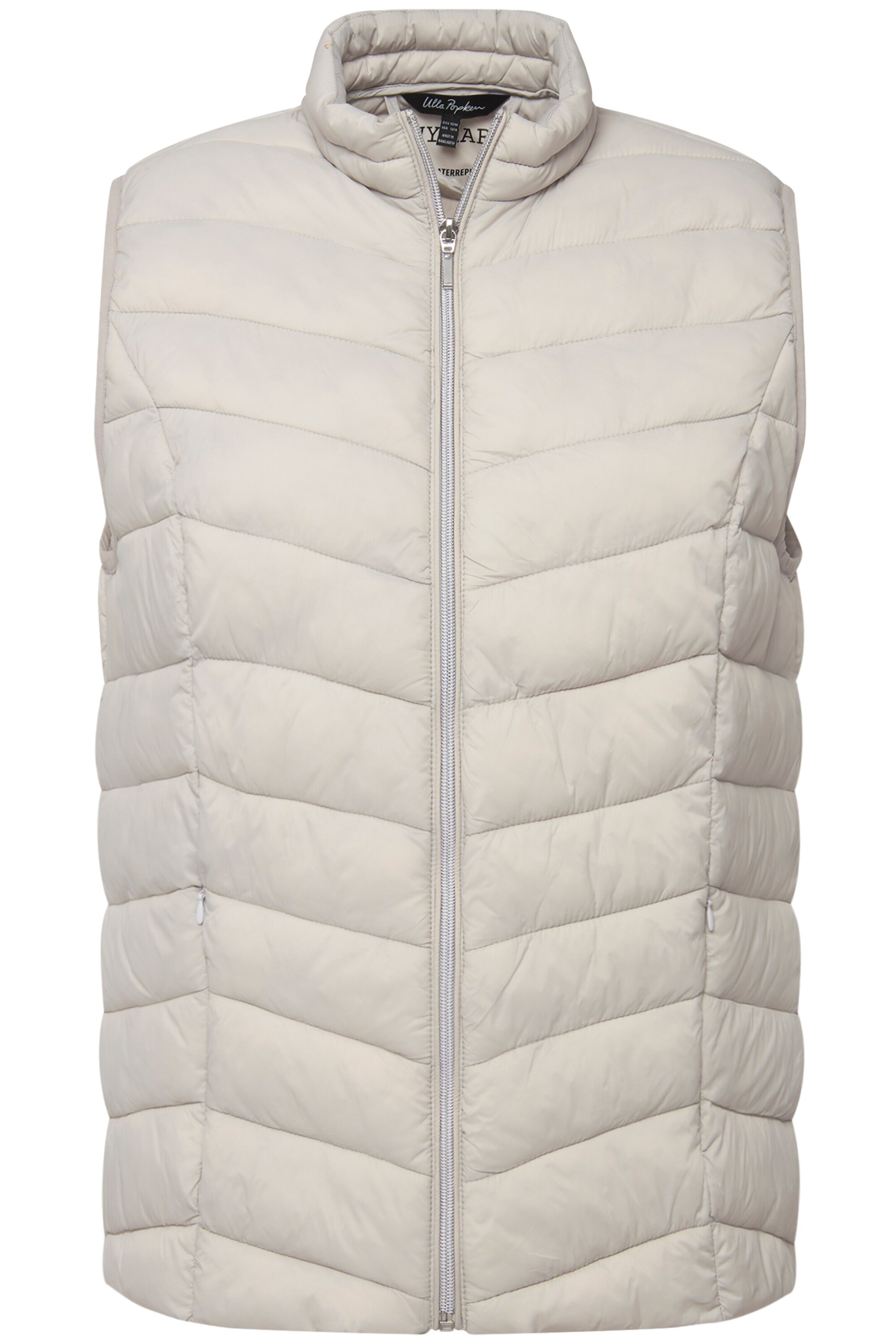 Ulla Popken Weste in Beige: Vorderseite