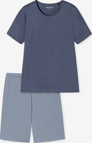 SCHIESSER Korte pyjama in Blauw: voorkant