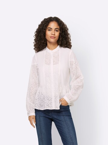 Camicia da donna di heine in beige: frontale