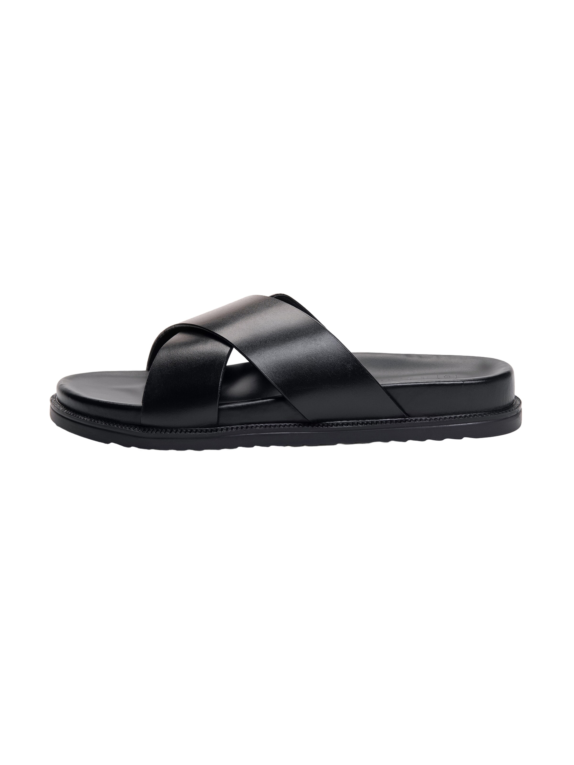 Ombre Mule in Black: front