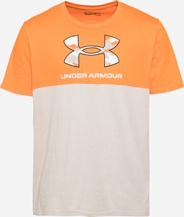 UNDER ARMOUR Regular Fit Funktionsshirt in Beige: predná strana