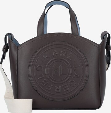 Borsa a mano di Karl Lagerfeld in grigio: frontale