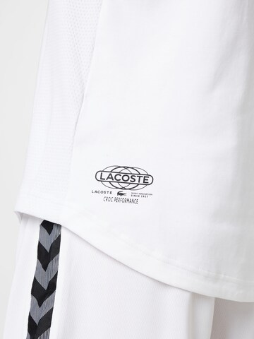 T-Shirt fonctionnel Lacoste Sport en blanc