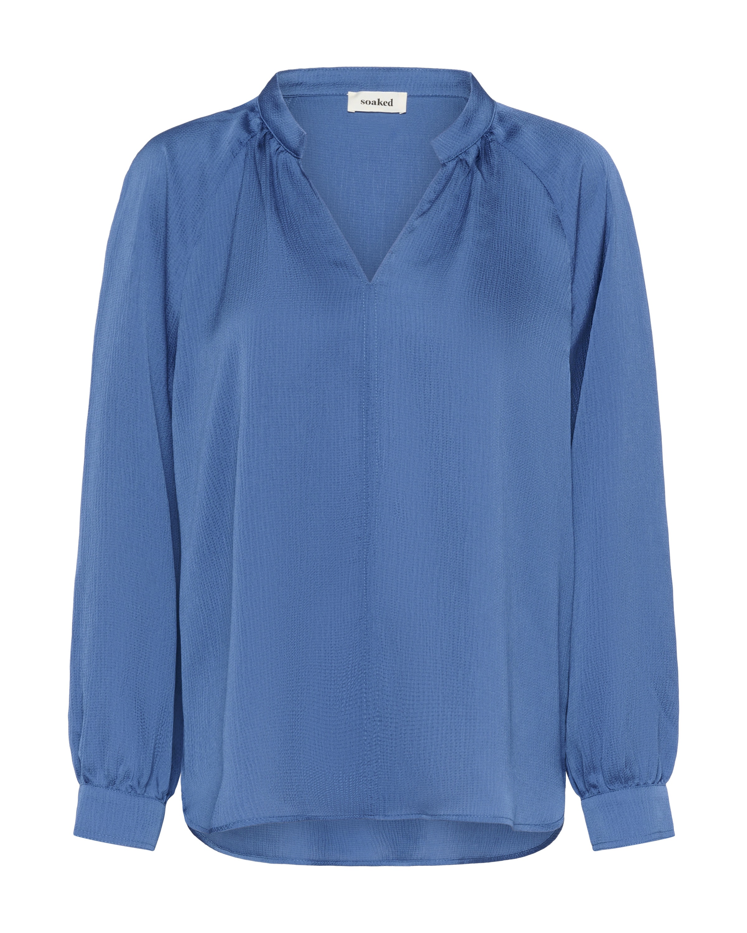 SOAKED IN LUXURY Blouse 'Ioana' in Blue: front