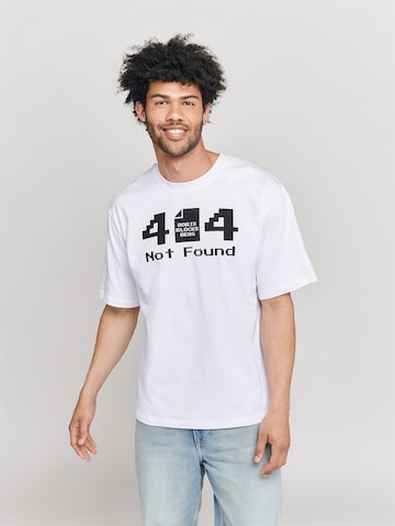 T-Shirt '404 Boris' ABOUT YOU x StayKid en blanc : devant