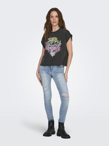 ONLY T-Shirt 'LUCINDA' in Schwarz