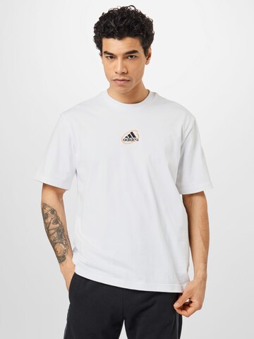 ADIDAS PERFORMANCE Toiminnallinen paita 'Scribble' värissä valkoinen: edessä