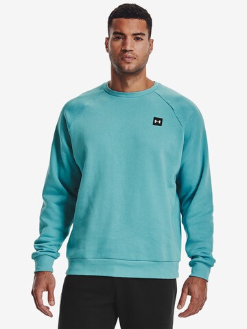 UNDER ARMOUR Athletic Sweatshirt 'Rival' in Blue: front