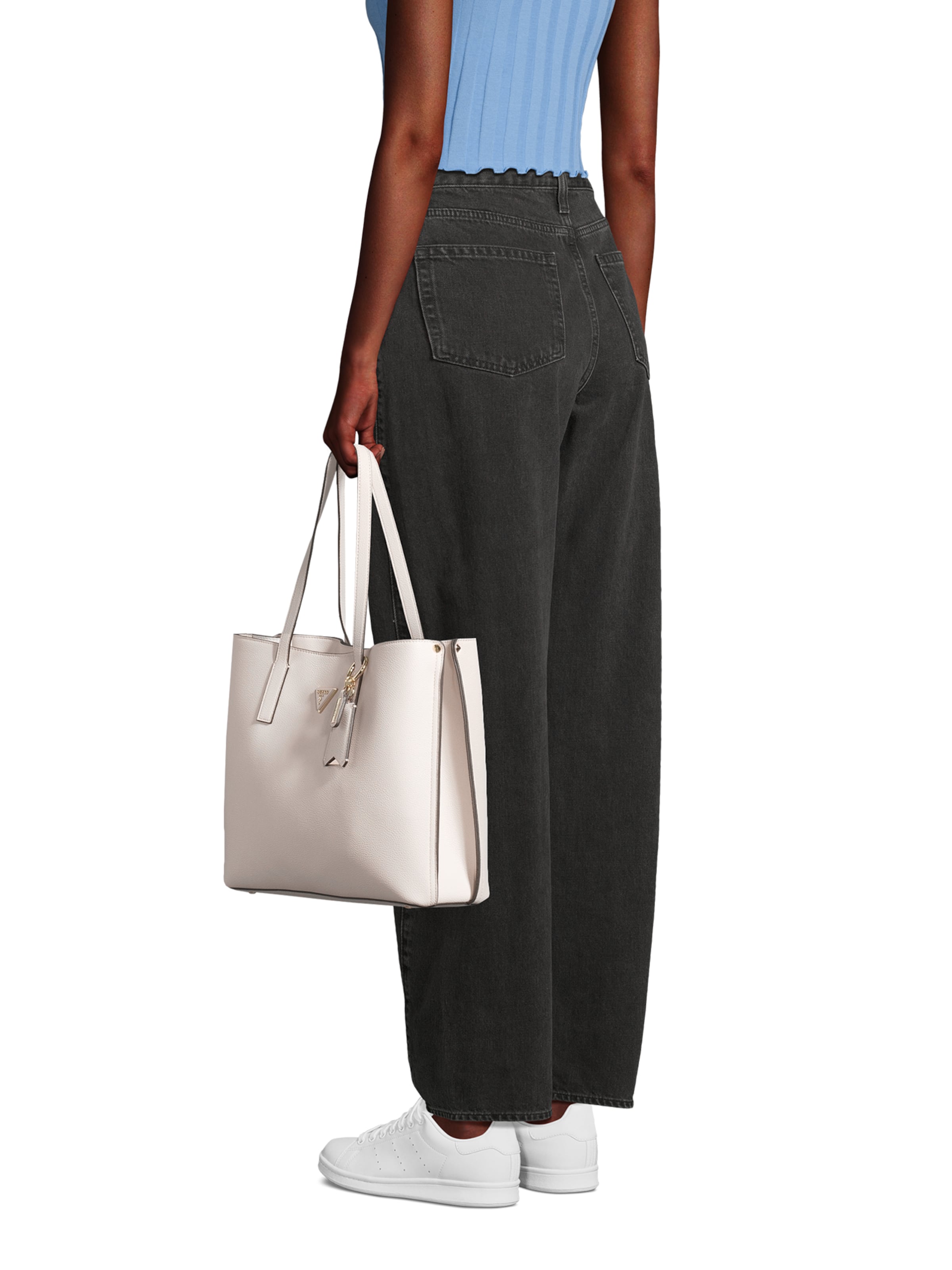 GUESS Shopper 'MERIDIAN II GIRLFRIEND TOTE' in Beige: front