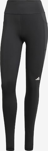 juoda ADIDAS PERFORMANCE Siauras Sportinės kelnės 'Own The Run': priekis