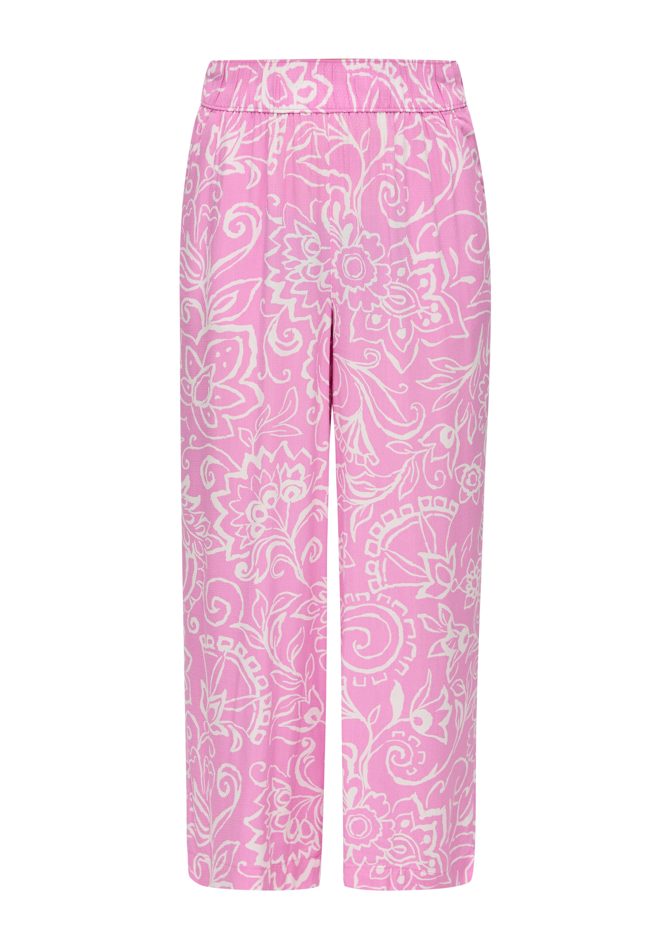 s.Oliver Široke hlačnice Hlače | roza barva: sprednja stran