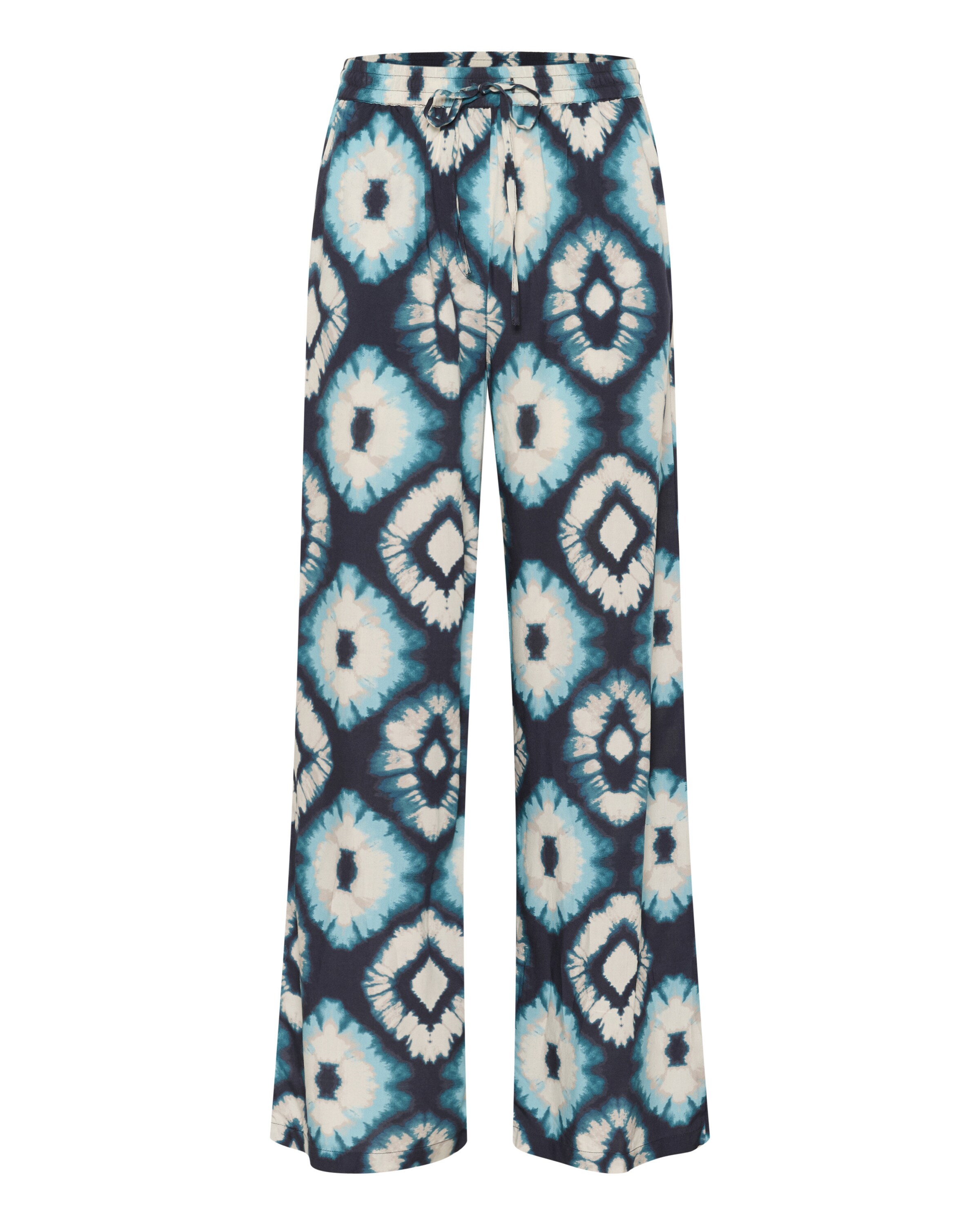 Cream Loose fit Pants 'Tiah' in Blue: front