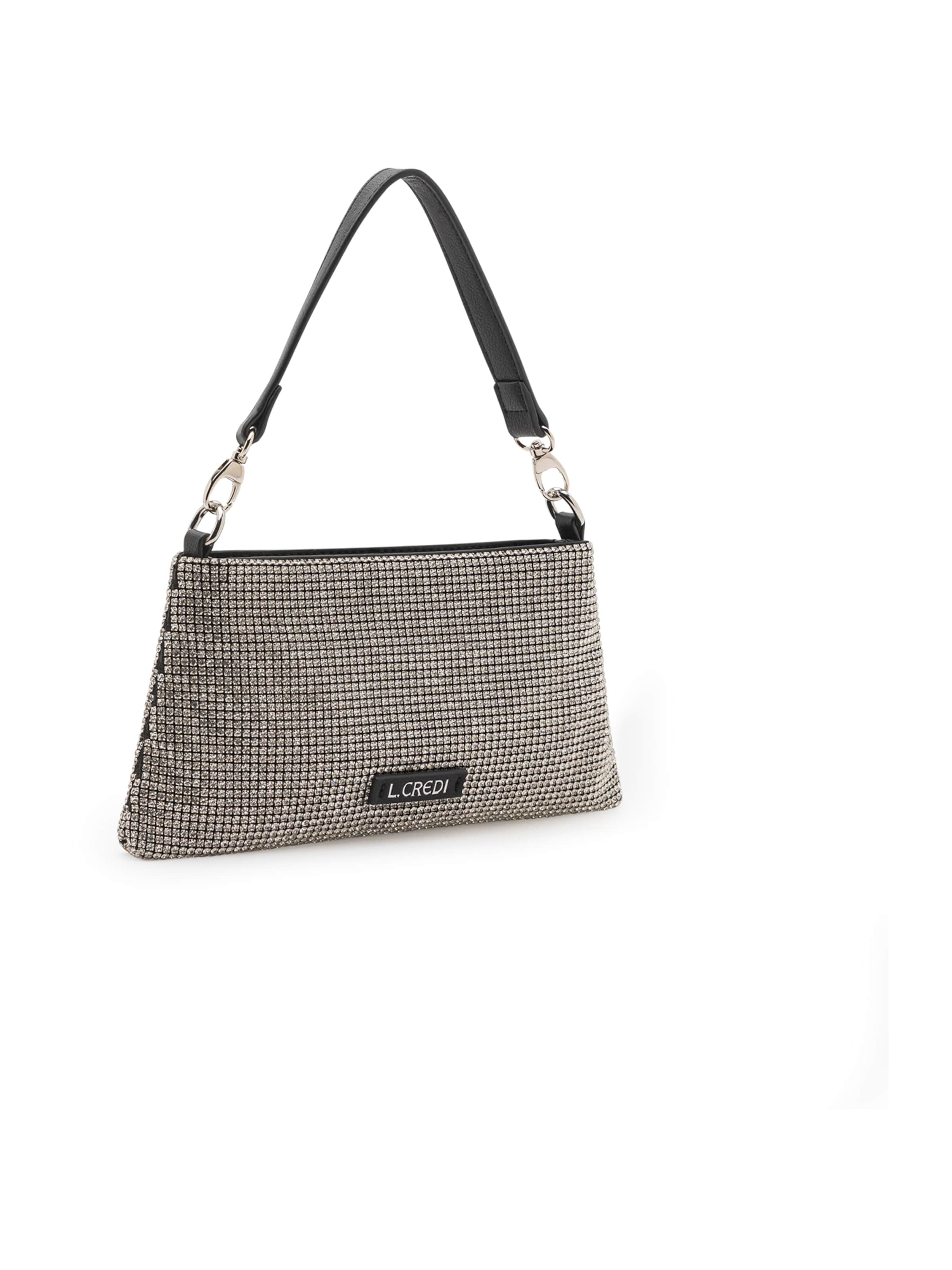 L.CREDI Shoulder bag 'Olivienne' in Silver