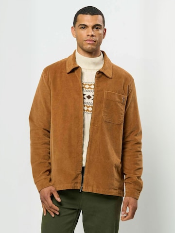 Veste mi-saison ' UMElvin ' U.S. POLO ASSN. en marron : devant