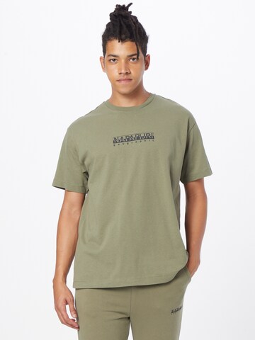 T-Shirt NAPAPIJRI en vert : devant