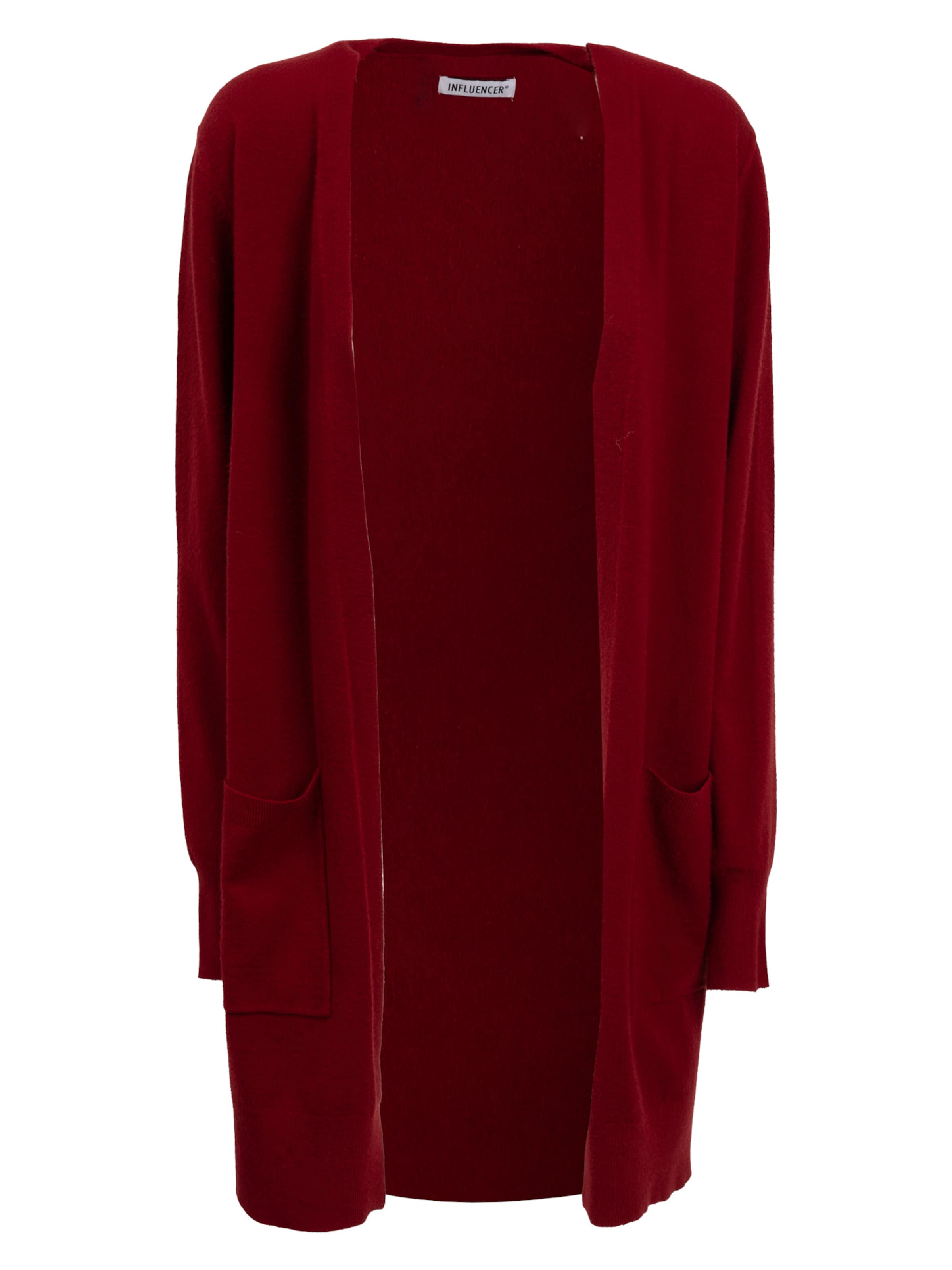 Cardigan Influencer en rouge : devant