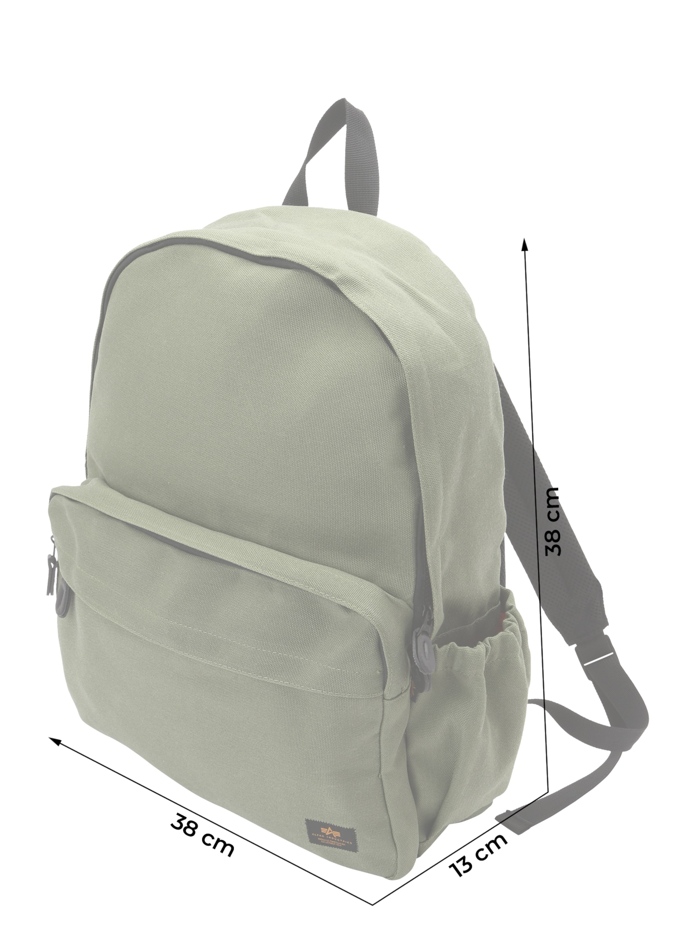 ALPHA INDUSTRIES Seljakott, värv roheline