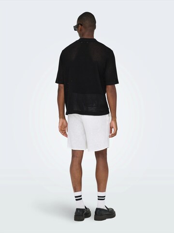 Only & Sons Knit cardigan 'ONSTEGAN' in Black