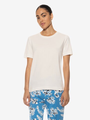 Mey Pajama Shirt 'Tessie' in White: front