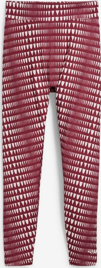 PUMA Спортен панталон 'LEMLEM' в бургундово червено / бяло, Преглед на продукта