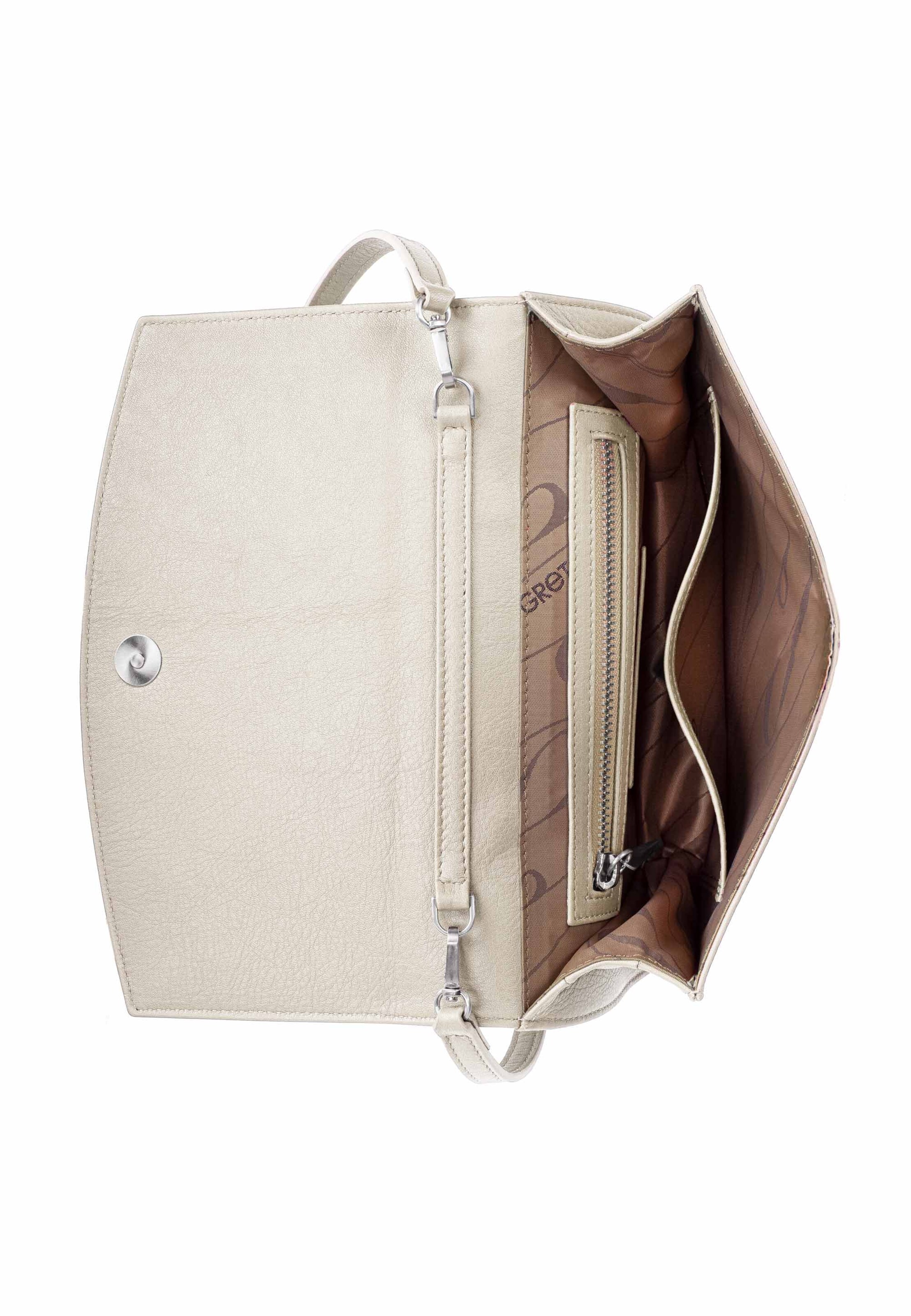Gretchen Schultertasche 'Oyster Clutch Three' in Beige