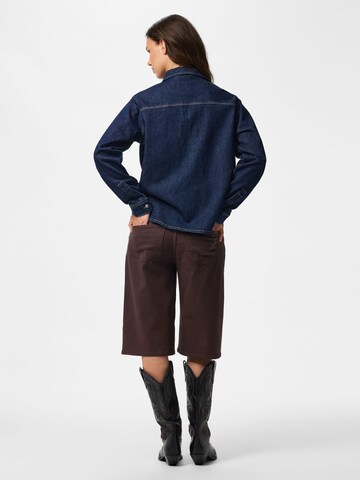Camicia da donna 'PCSilke' di PIECES in blu