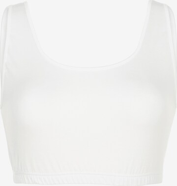 TruYou Bralette Bra in White: front