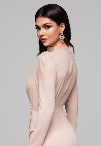 Robe de soirée Ombre en beige