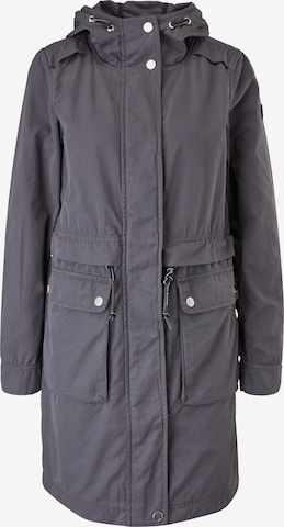 QS Between-Seasons Coat in Grey: front