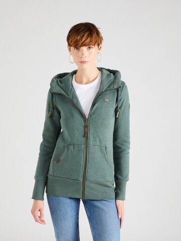 Ragwear Zip-Up Hoodie 'NESKA' in Green: front