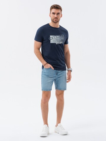 T-Shirt 'S1749' Ombre en bleu