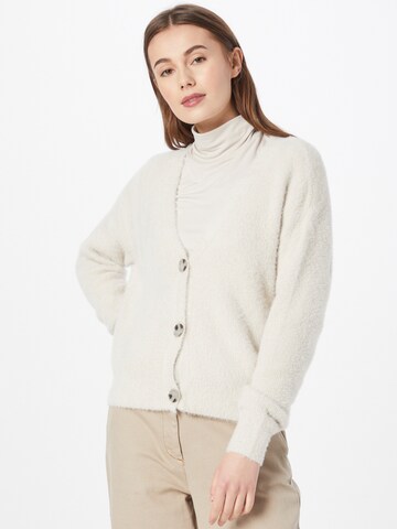 TOM TAILOR DENIM Knit Cardigan in Beige: front