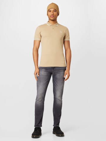 Calvin Klein Jeans Koszulka w kolorze beżowy