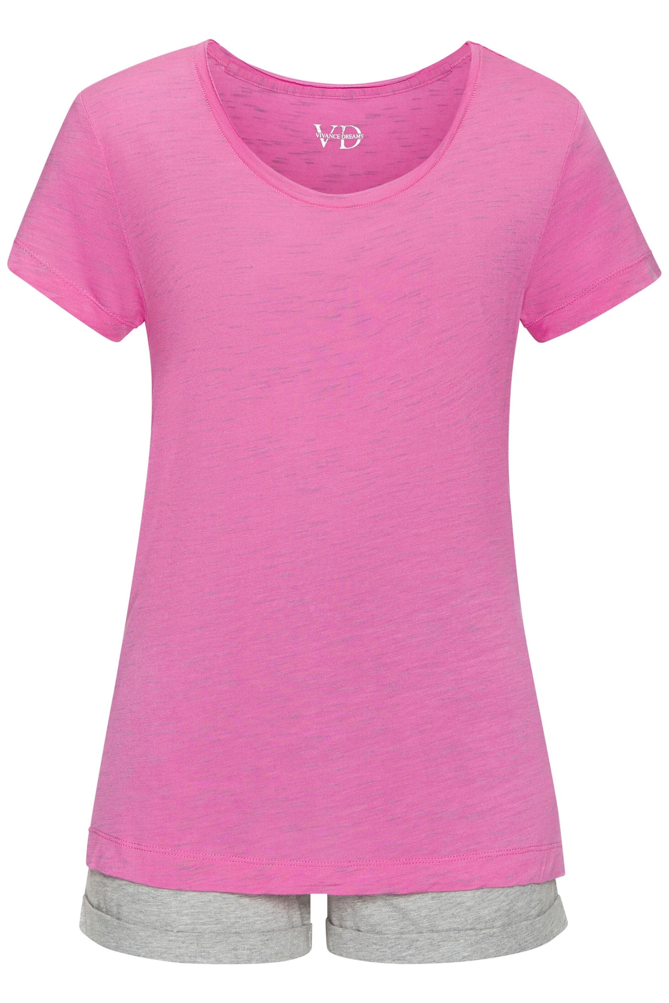 VIVANCE Pyjama in Grau: Vorderseite