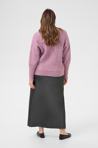 KAFFE CURVE Knit cardigan 'Luma' in Purple