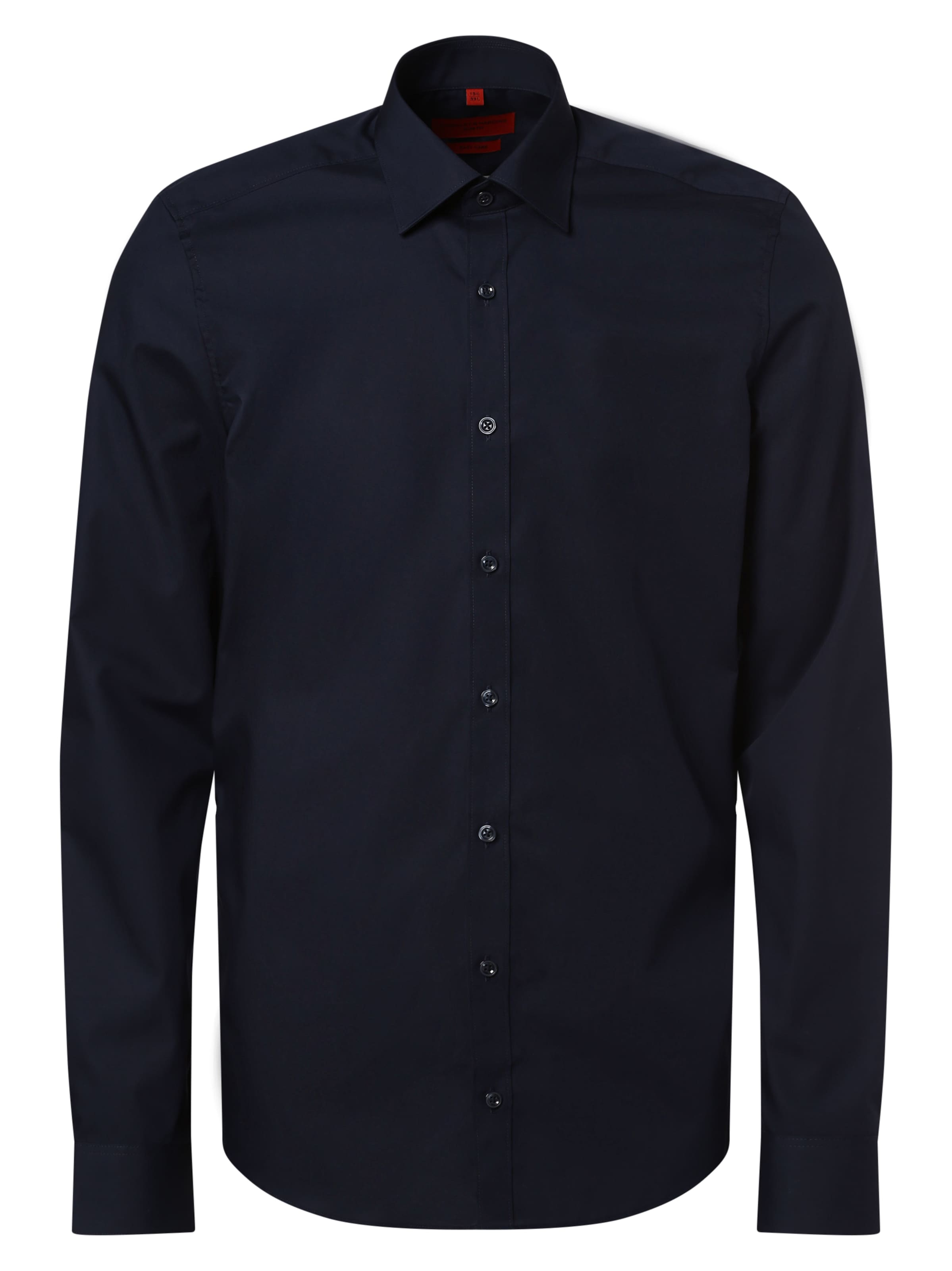 Finshley & Harding Slim Fit Hemd in Blau: Vorderseite