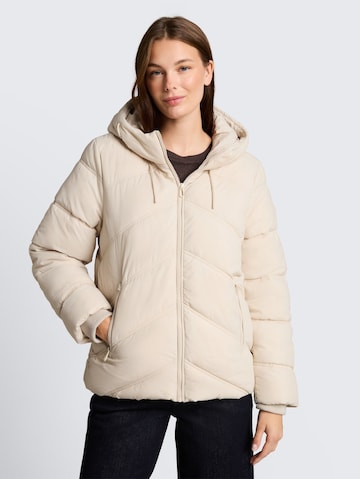 TOM TAILOR Winter Jacket in Beige: front