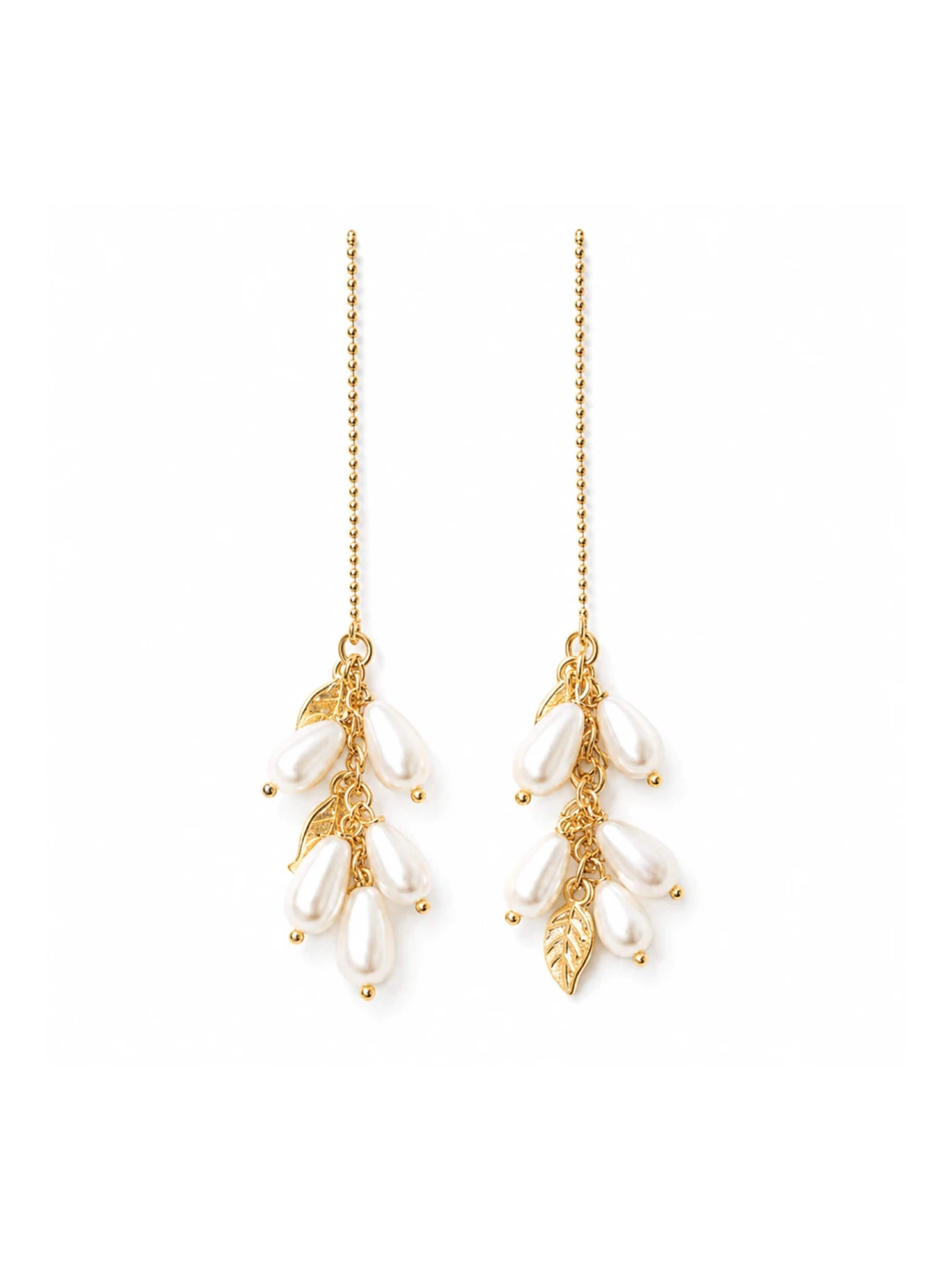 SallyJaneBridal Oorbellen 'Olivia Earrings Gold' in Goud: voorkant