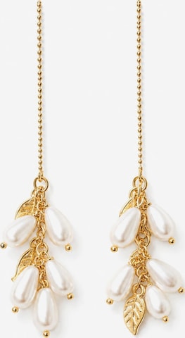 Boucles d'oreilles 'Olivia Earrings Gold' SallyJaneBridal en or : devant