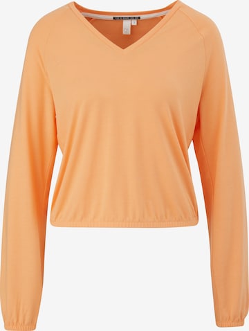 T-shirt QS en orange : devant