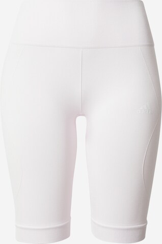 ADIDAS SPORTSWEAR Skinny Fit Спортен панталон в розово: отпред