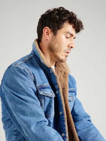 ABOUT YOU x Jaime Lorente Between-Season Jacket 'Sebastian' in Blue